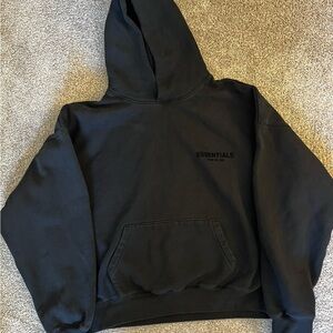 Fear of God Essentials Men's Black Crewneck Hoodie